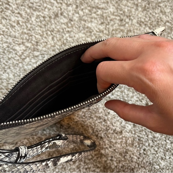 Michael Kors Collection Snakeskin Print Leather Clutch Bag - Picture 5 of 6